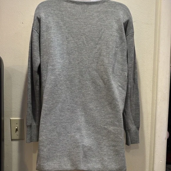 J. Crew Heather Gray Knit Top - Picture 2 of 3